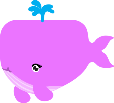 Tatlı balina çizgi filmi, deniz hayvanı.