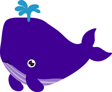 Tatlı balina çizgi filmi, deniz hayvanı.