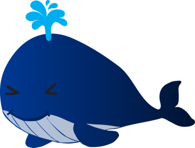 Tatlı balina çizgi filmi, deniz hayvanı.