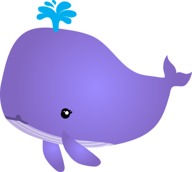 Tatlı balina çizgi filmi, deniz hayvanı.