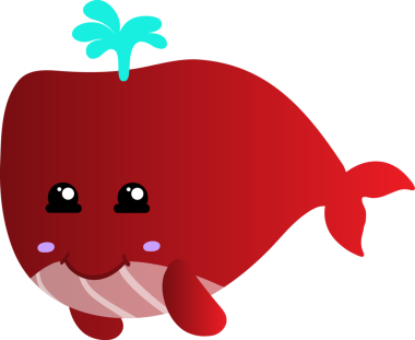 Şirin bir çizgi film çileği meyvesi ve kocaman bir gülümsemesi var.