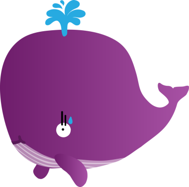 Tatlı balina çizgi filmi, deniz hayvanı.