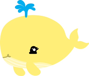 Tatlı balina çizgi filmi, deniz hayvanı.