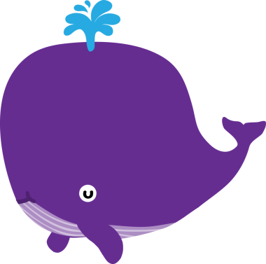 Tatlı balina çizgi filmi, deniz hayvanı.