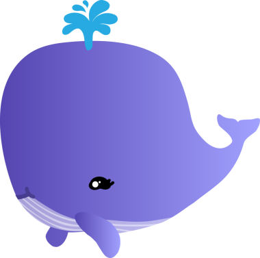 Tatlı balina çizgi filmi, deniz hayvanı.