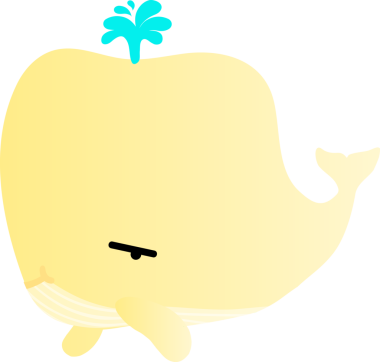 Tatlı balina çizgi filmi, deniz hayvanı.