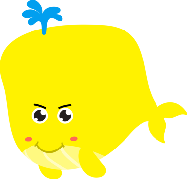 Tatlı balina çizgi filmi, deniz hayvanı.