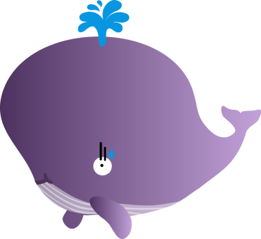 Tatlı balina çizgi filmi, deniz hayvanı.