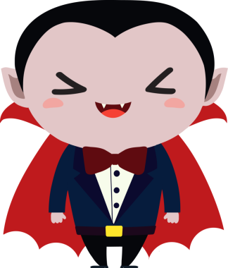 Tatlı ejderha çizgi filmi Cadılar Bayramı, vampir.