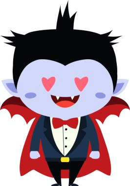 Tatlı ejderha çizgi filmi Cadılar Bayramı, vampir.