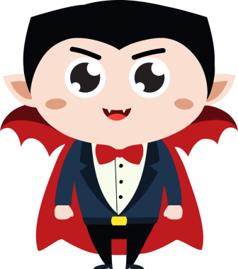 Tatlı ejderha çizgi filmi Cadılar Bayramı, vampir.