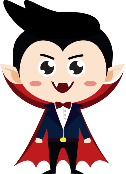 Tatlı ejderha çizgi filmi Cadılar Bayramı, vampir.