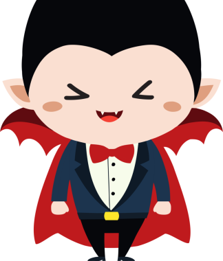 Tatlı ejderha çizgi filmi Cadılar Bayramı, vampir.