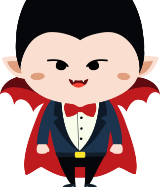 Tatlı ejderha çizgi filmi Cadılar Bayramı, vampir.