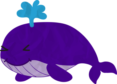 Tatlı balina çizgi filmi, deniz hayvanı.