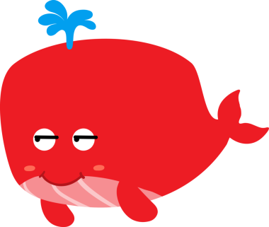 Tatlı balina çizgi filmi, deniz hayvanı.