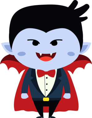 Tatlı ejderha çizgi filmi Cadılar Bayramı, vampir.