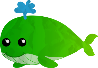 Kafasında büyük bir yaprak olan yeşil bir kaplumbağa. Beyaz arkaplanda izole edilmiş vektör illüstrasyonu.