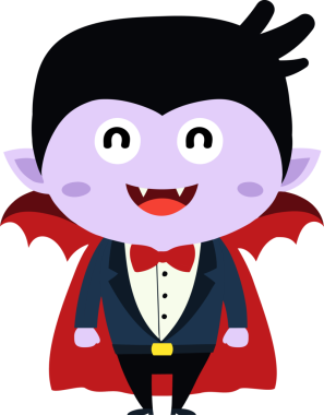 Tatlı ejderha çizgi filmi Cadılar Bayramı, vampir.