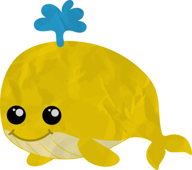 Şirin sarı kaplumbağa çizgi film vektör çizimi