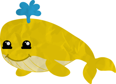 Şirin sarı kaplumbağa çizgi film vektör sanatı