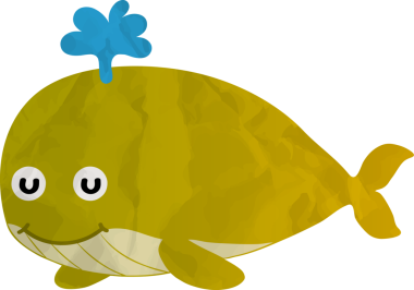 Komik balıkların vektör karikatürü.