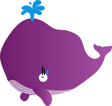 Tatlı balina çizgi filmi, deniz hayvanı.