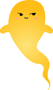 Hayalet. Web simgesi basit illüstrasyon