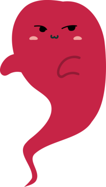 kırmızı çizgi film kızgın emoji