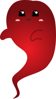 kırmızı gülümseyen emoji. vektör illüstrasyonu.