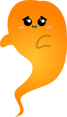 Güzel bir hayalet, beyaz bir arkaplanda resimler.