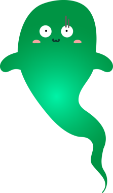 Yeşil ahtapot vektör çizim