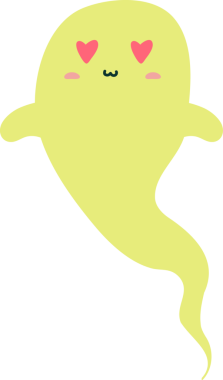 Şirin çizgi film kawaii şirin hayalet