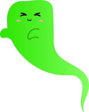 Yeşil hayalet. vektör illüstrasyonu.