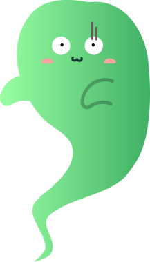 Şirin ve renkli bir kawaii karakteri.