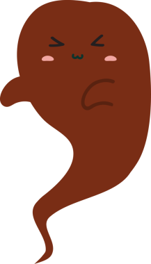 sevimli, komik, çizgi film karakteri