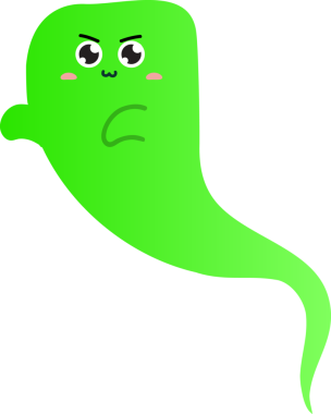 Tatlı hayalet çizgi filmi. Vektör. beyaz arkaplanda izole.