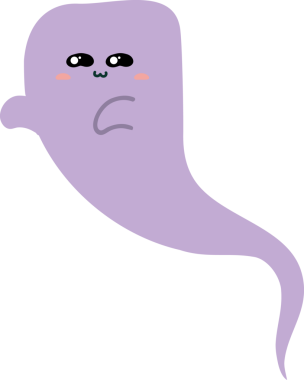 Mor gözlü sevimli çizgi film canavarı..