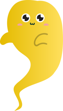 Sarı şirin bir karikatürün vektör çizimi