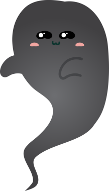 Cadılar Bayramı hayaleti çizgi filmi, illüstrasyon.