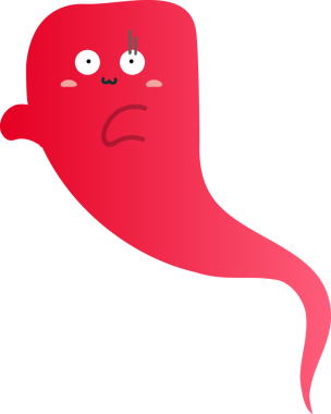 çizgi film karalama kırmızı hayalet