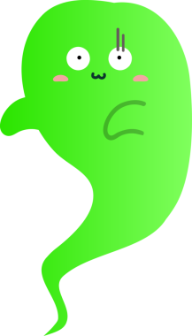 Yeşil canavar, illüstrasyon, beyaz arkaplanda vektör.