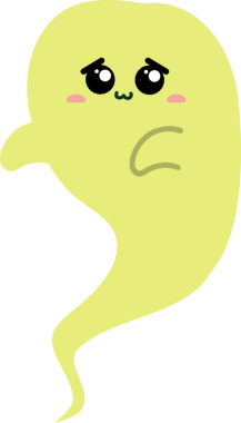 Çizgi film karalaması sevimli canavar