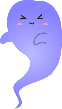 Hayalet simgesi, karikatür tarzı