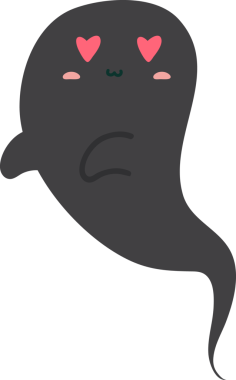 Sevimli ve güzel yüzlü bir karikatür çizimi.