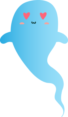 Gülümseyen kawaii mavi kalbi ve gülümseyen sevimli kawaii yüzü. Sevgi, sevgi ve duyguları olan sevimli bir çizgi film karakteri.