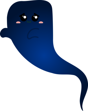 karikatür hayalet izole vektörü