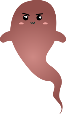 kawaii şirin mutlu ahtapot vektör çizimi