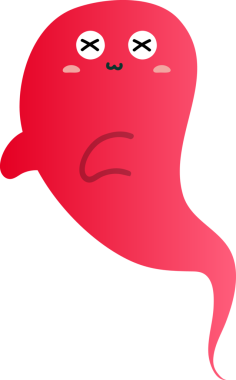 vektör çizgi filmi kırmızı emoji yüzü izole edildi. Kırmızı gözlü emoji. Komik surat..