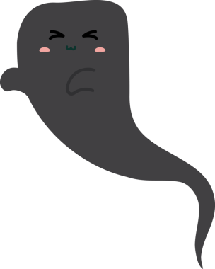 Hayalet ikonu. Basit resimleme